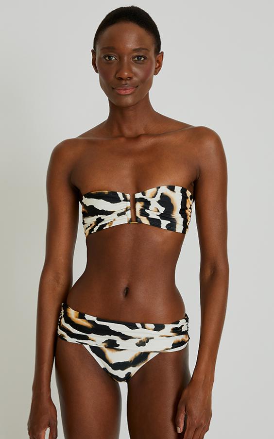 Malawi Drop Bandeau Hw Ruched Bikini