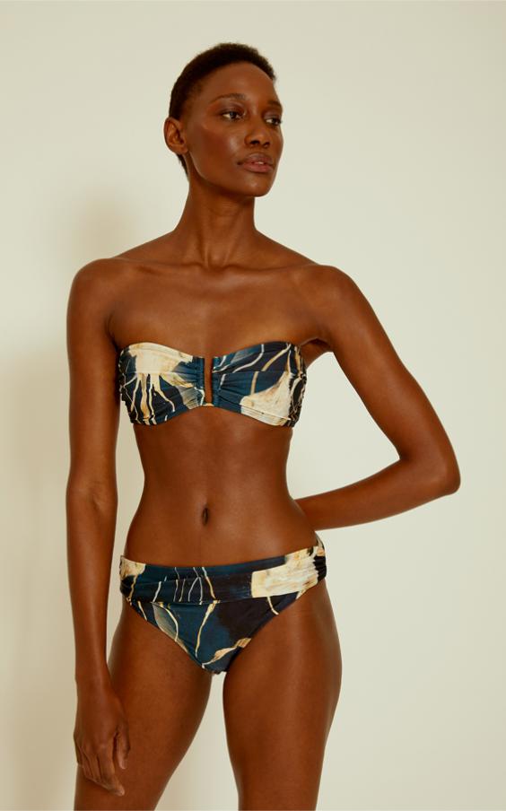 Aurita Drop Bandeau Hw Ruched Bikini