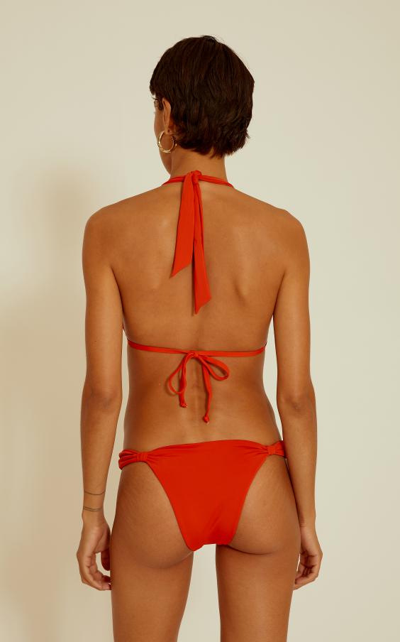 Kaki Adjustable Padded Halter Bikini