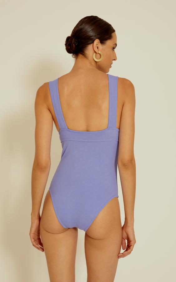 Large Strap V Neck One Piece