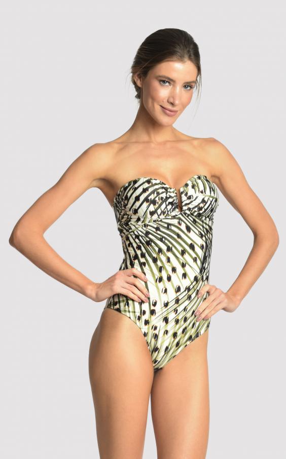 Cheetah Drop Bandeau Maillot 