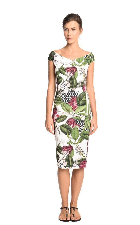 Floral Fidji Jersey Dress