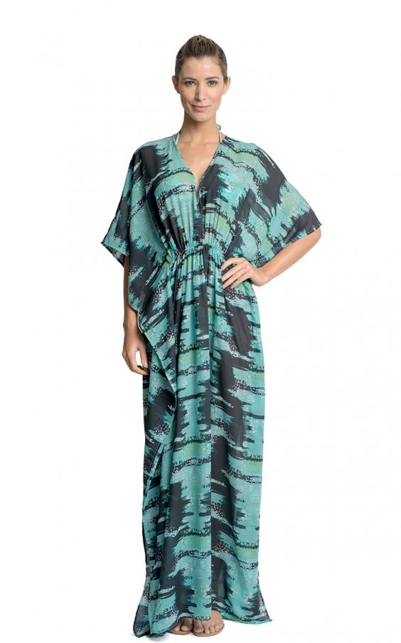 Sea Long Pleat Kaftan 