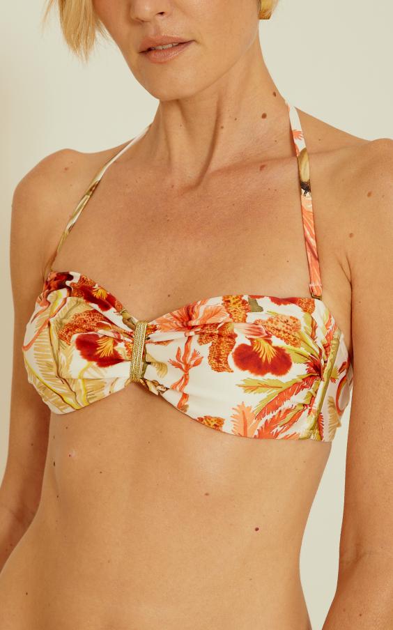 Ubud Inset Bandeau Hw Ruched Bikini