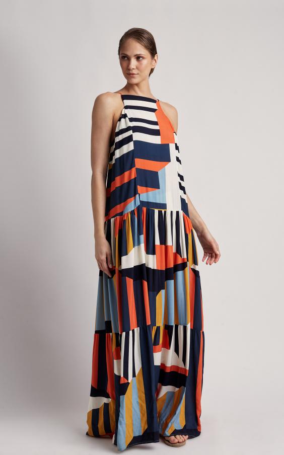 Mexico Long Dress With Straps