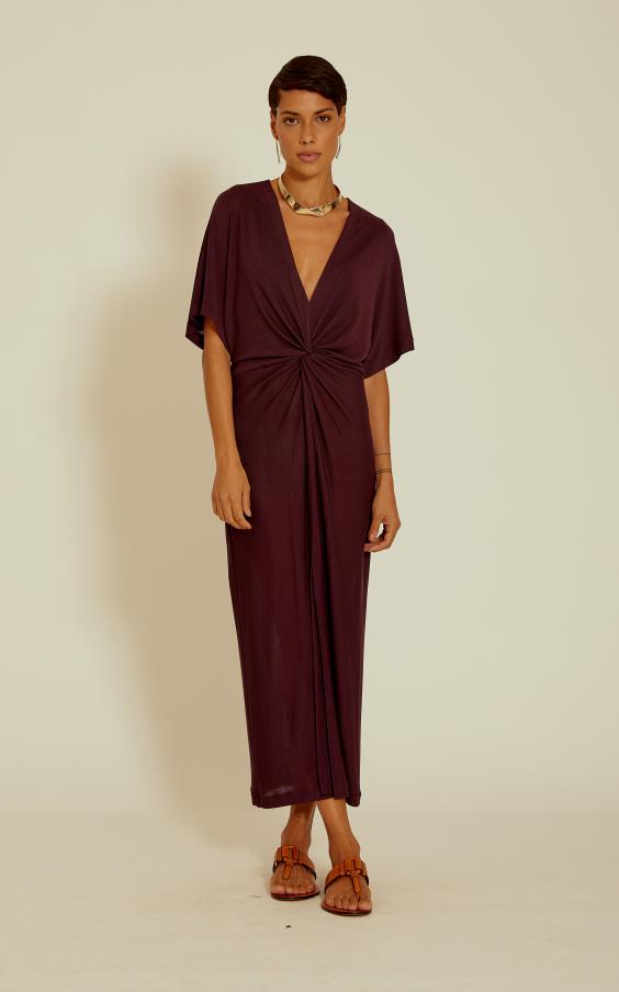 Blueberry V-Neck Cover-Up