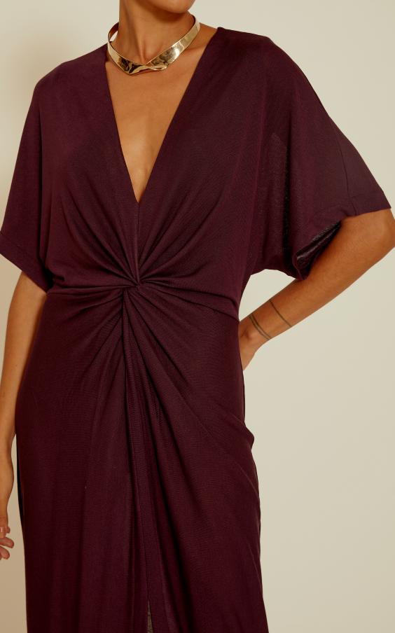 Blueberry V-Neck Cover-Up