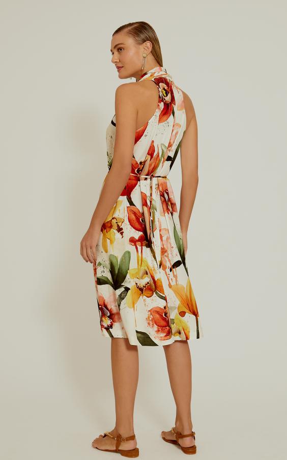 Nubia Belted Sleeveless Dress