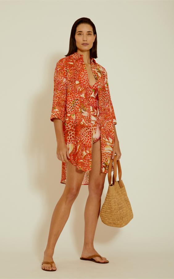 Artsy Crab Basic Shirt Dress