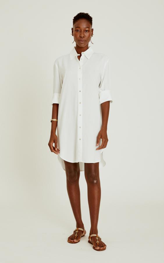 Off White Basic Chemisier Dress