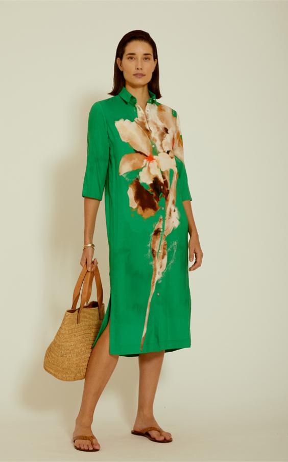 Iris Midi Shirt Dress