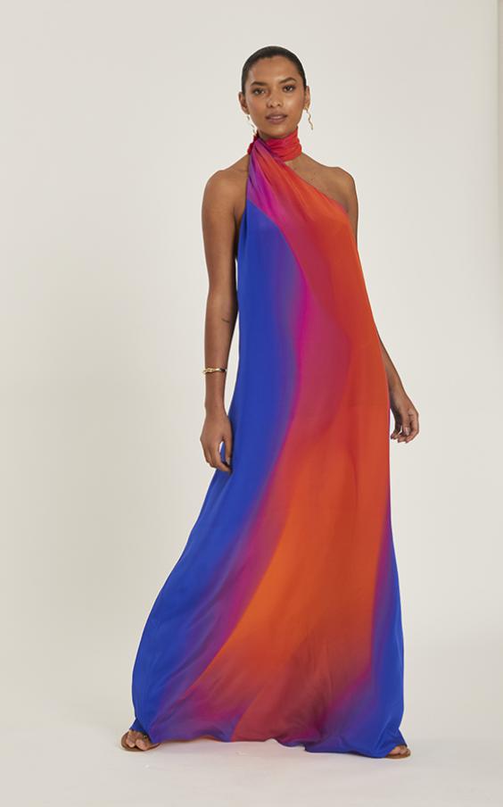 SYNAPSE TWIST NECK DRESS