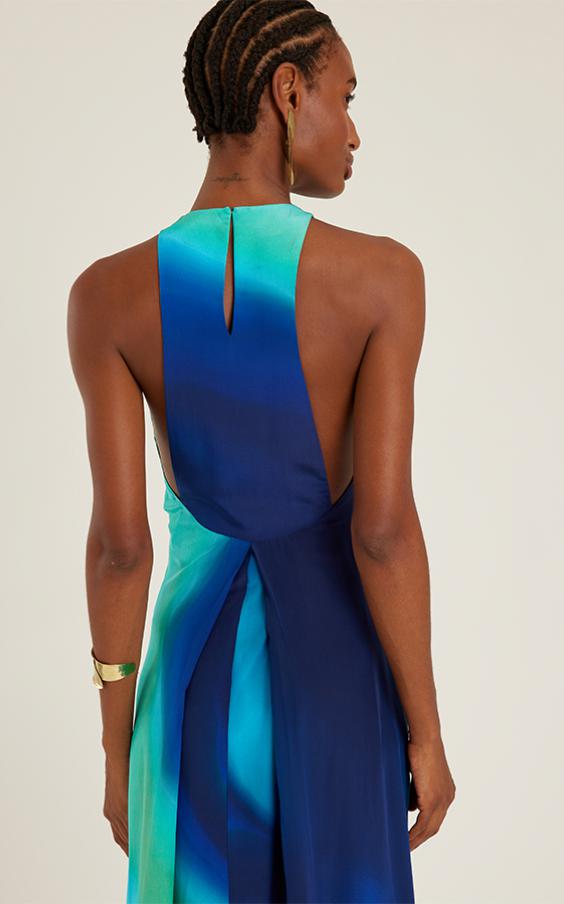 AGATHA BACK NECKLINE DRESS