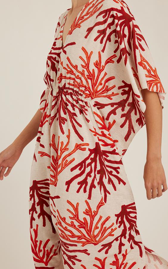 NORONHA CRIMPED KAFTAN