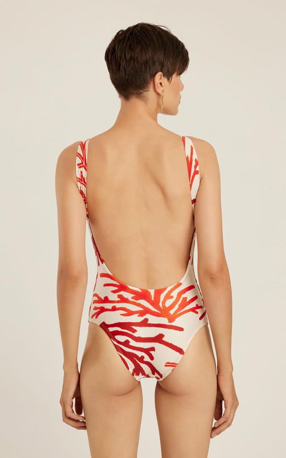 NORONHA HIGH NECK RUCHED ONE PIECE