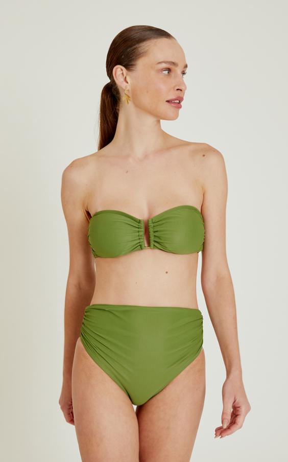 Ivy Drop Bandeau Hw Ruched Bikini