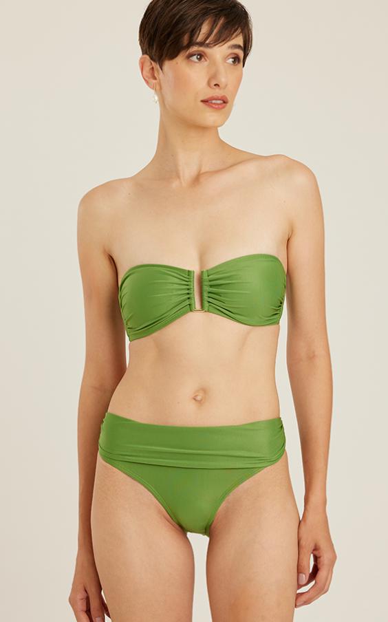 MATCHA DROP BANDEAU RUCHED HW BIKINI