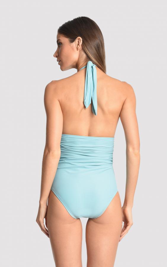 Sea Water Adjustable Halter Maillot 