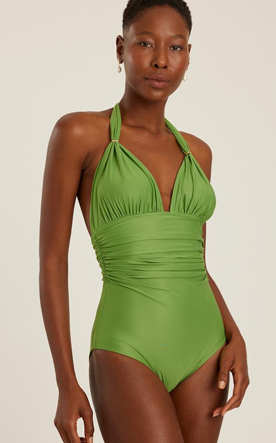 MATCHA ADJUSTABLE HALTER ONE PIECE