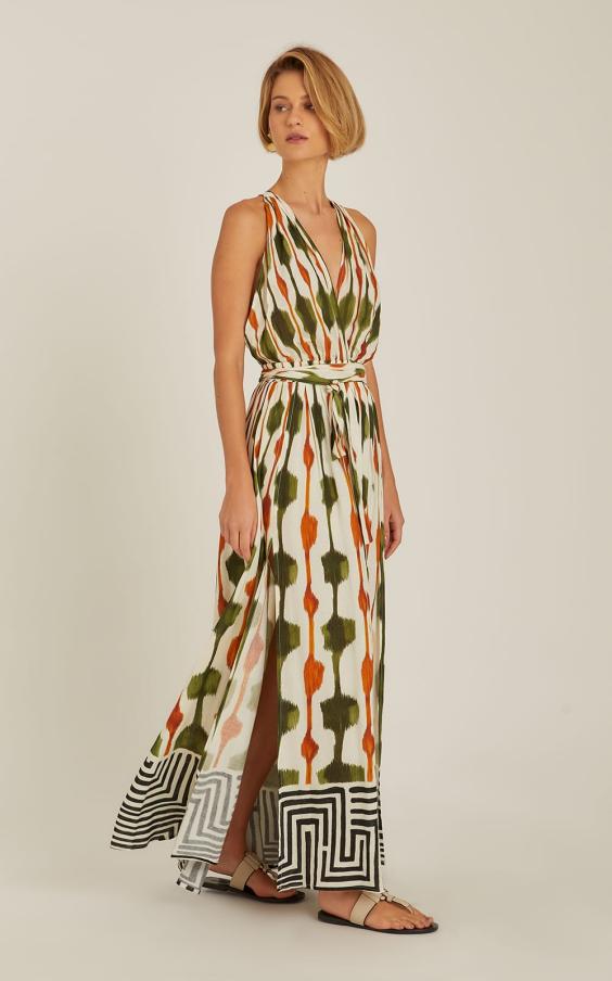 TANZANIA TIE WAIST STRAP DRESS