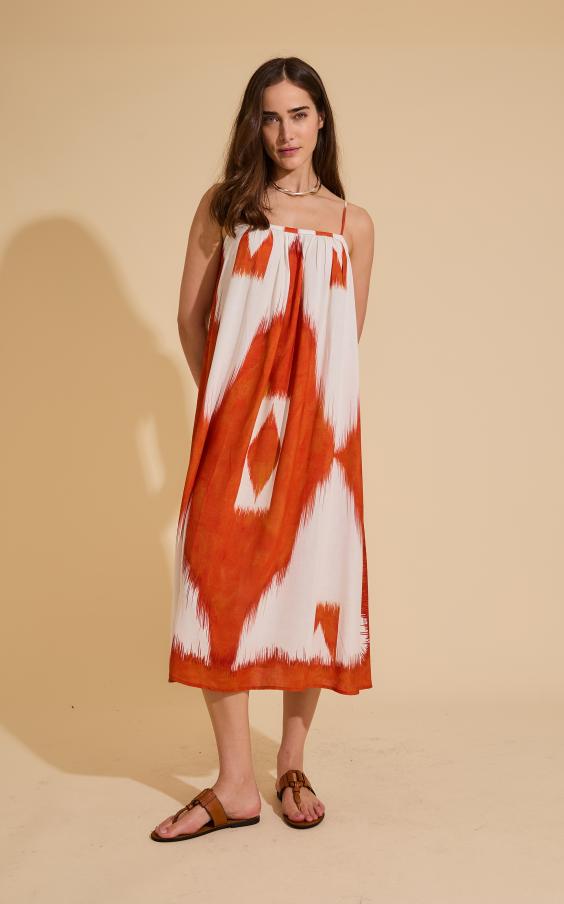 TULUM STRAIGHT NECK DRESS