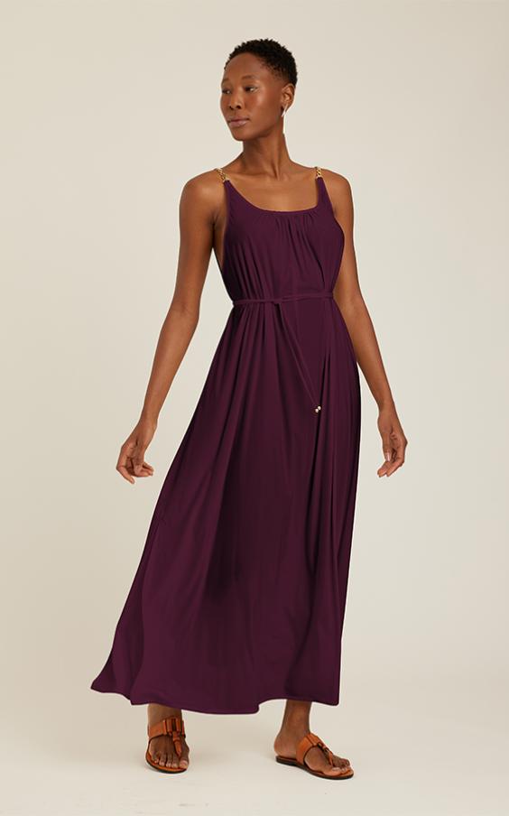 PLUM CHAIN DRESS