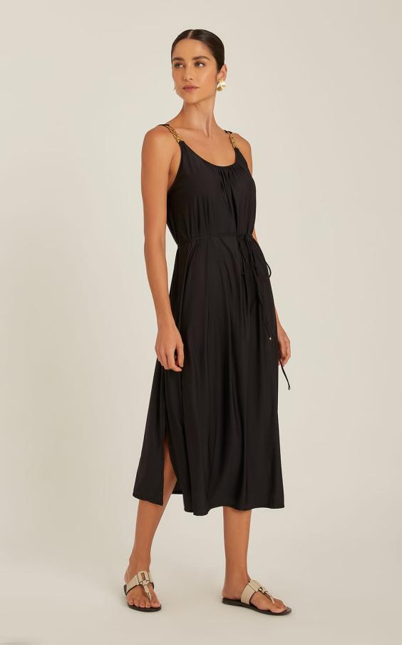 BLACK CHAIN DRESS