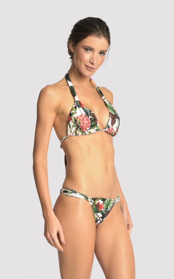 Pome Adjustable Double Halter Bikini 