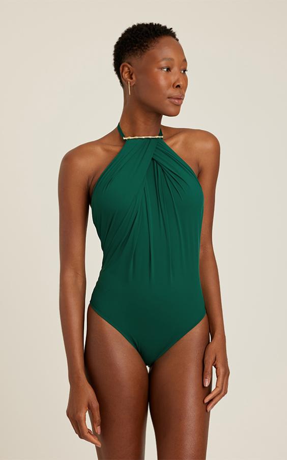 FOREST BIO COLLAR ONE PIECE