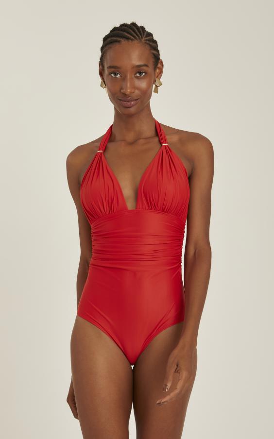 PAPRIKA ADJUSTABLE HALTER ONE PIECE
