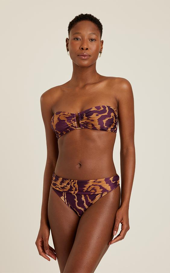 CLIFFS BANDEAU RUCHED BIKINI 