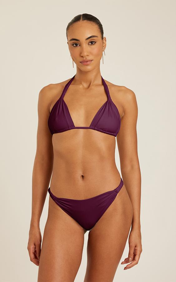 PLUM ADJUSTABLE HALTER BIKINI 