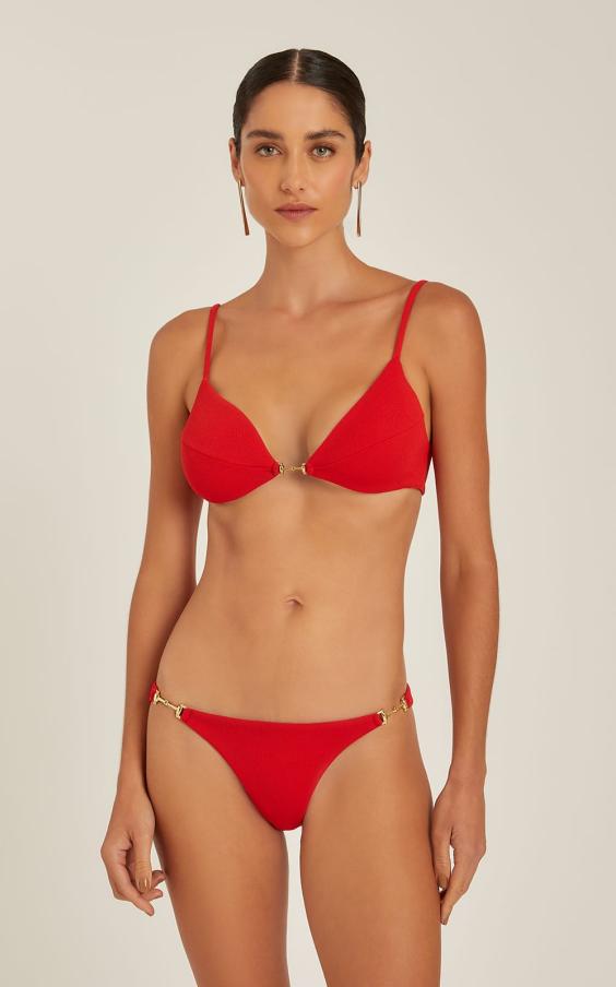 PAPRIKA TRIANGLE SNAFFLE DETAIL BIKINI