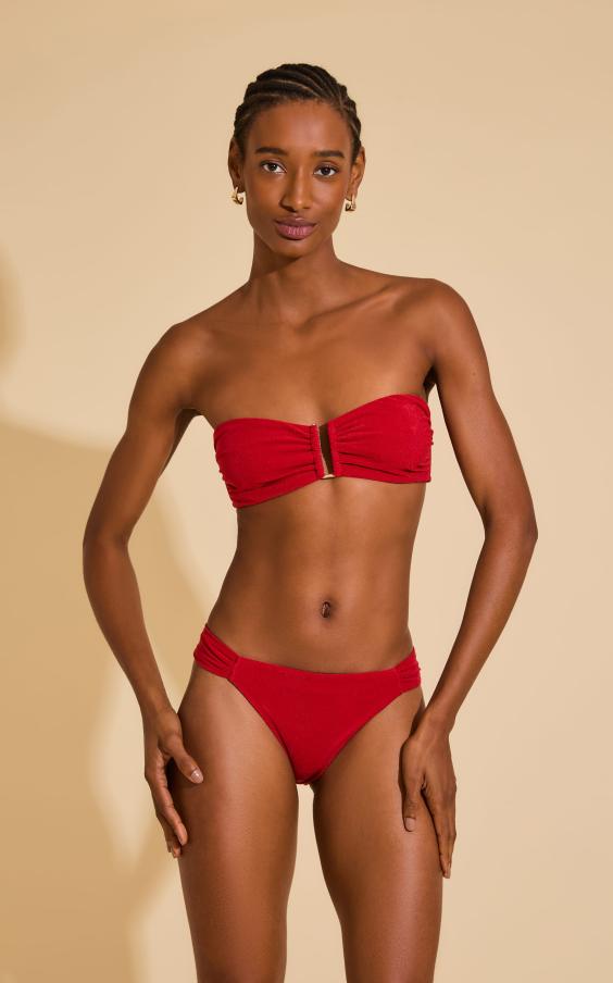 PERSIAN DROP BANDEAU DRAPED BIKINI
