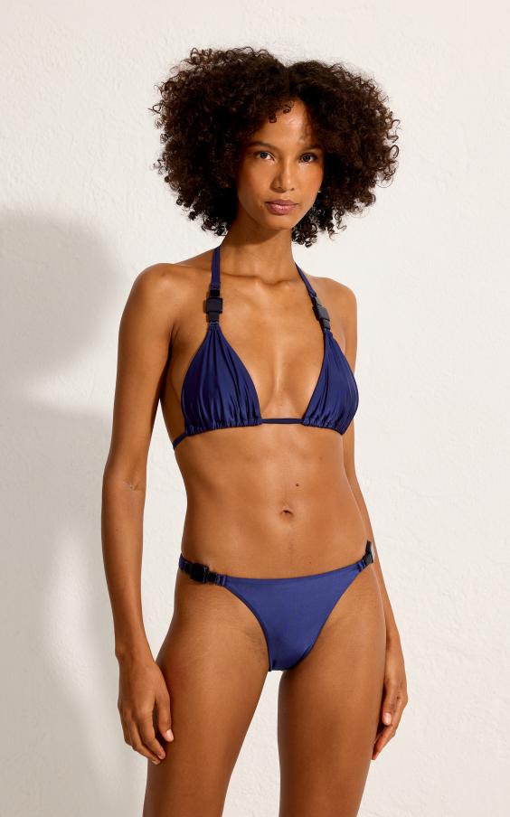 TILE BLUE TRIANGLE SIDE DETAIL BIKINI