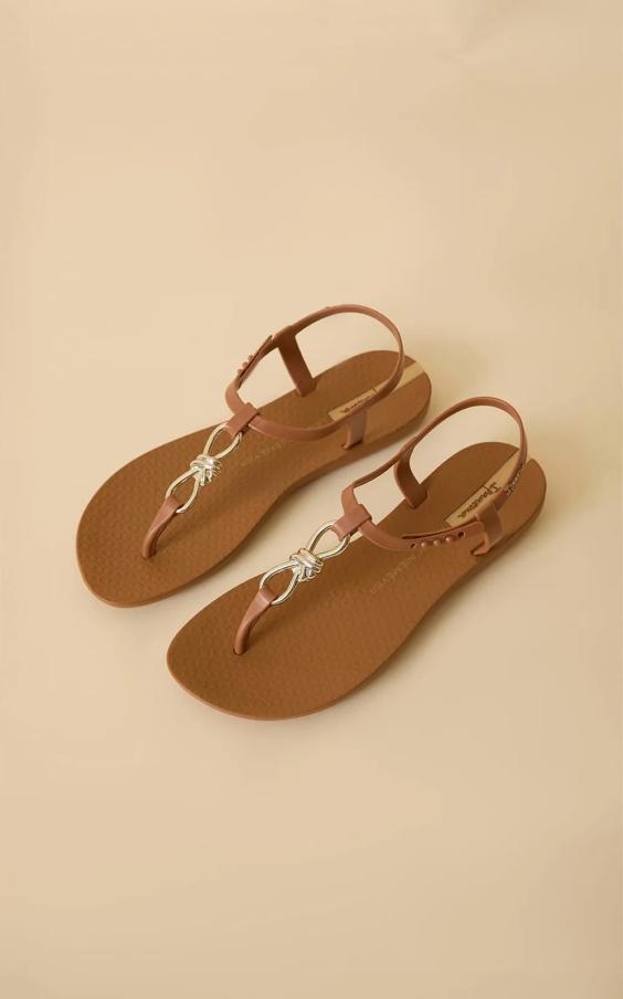 CARAMEL KNOT SANDALS