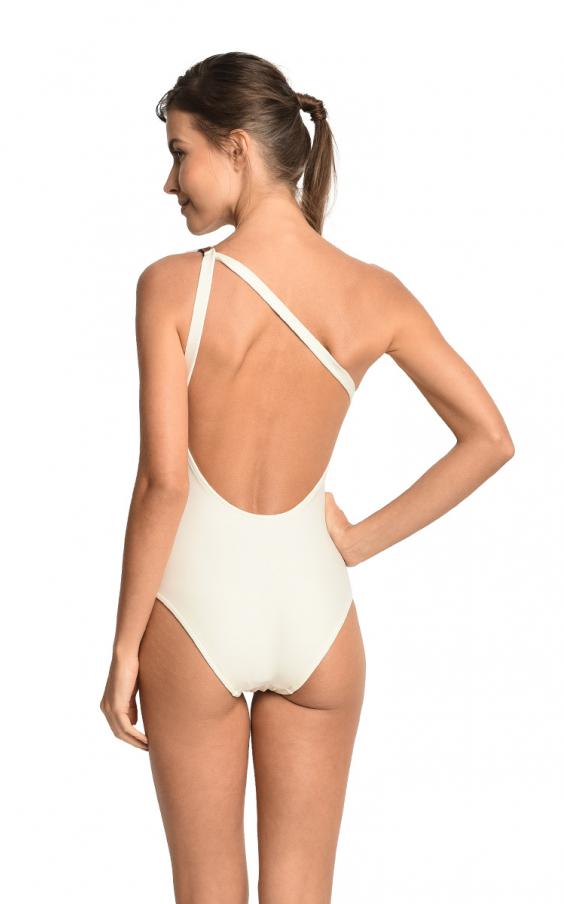 Off White Saddlery Leather Asymmetrical Maillot 