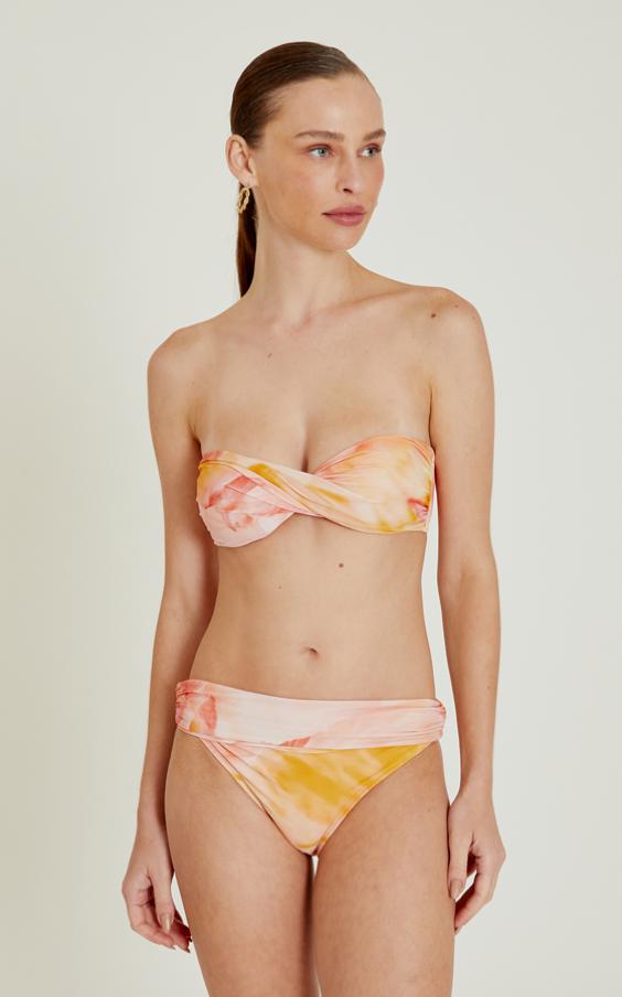 Cloud Twisted Bandeau Hw Ruched Bikini