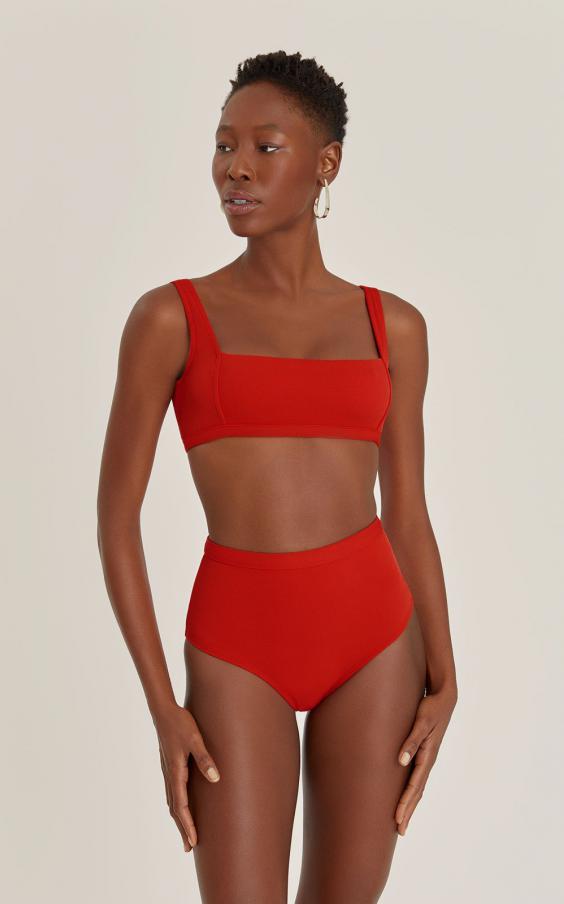 URUCUM SQUARE NECKLINE HIGH WAIST BIKINI