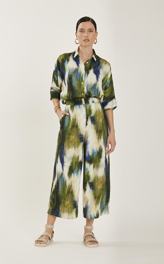 LAGOON TAILORED CROPPED PANTS