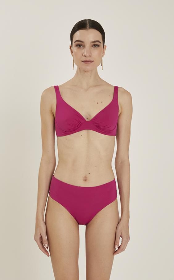 CARMINE RUCHED DEMI MIDI BIKINI