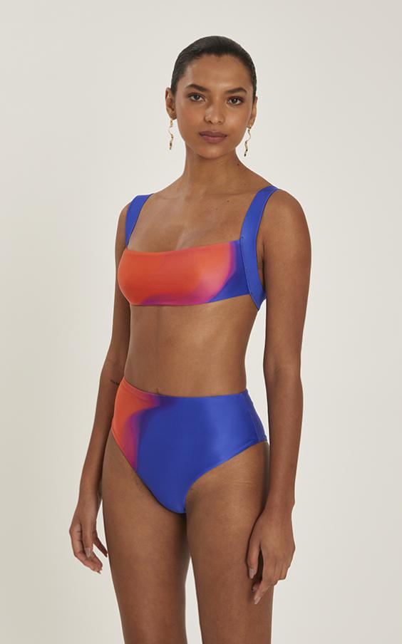 SYNAPSE SQUARE NECK HIGH LEG BIKINI