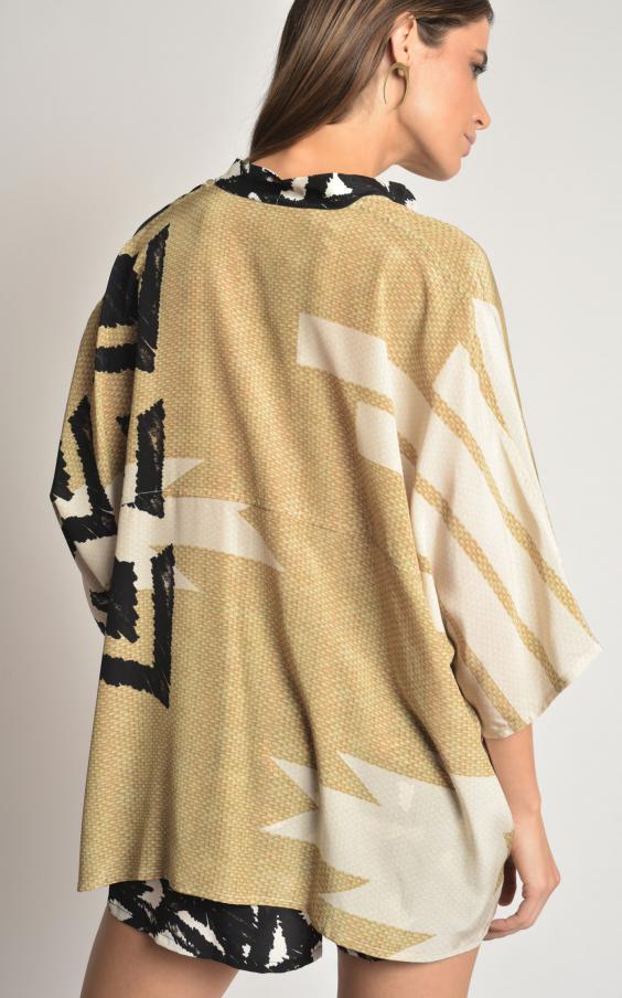 Straw Silk Over Tunic 