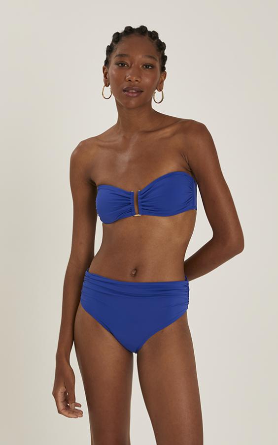 AZURE DROP BANDEAU HW RUCHED BIKINI