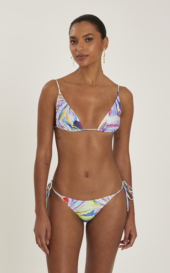 CRYSTAL LONG TRIANGLE STRING BIKINI