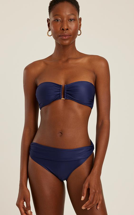 TIDE RECYCLED BANDEAU HIGH WAIST BIKINI