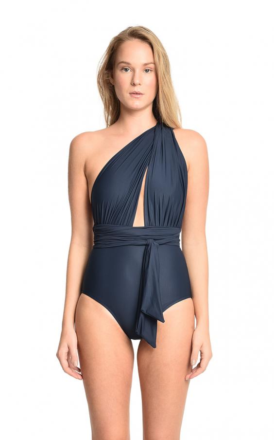 Sapphire Chic Halter Maillot 