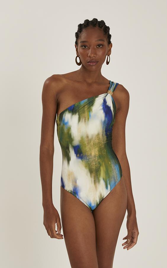 LAGOON DETAILED SHOULDER ONE PIECE