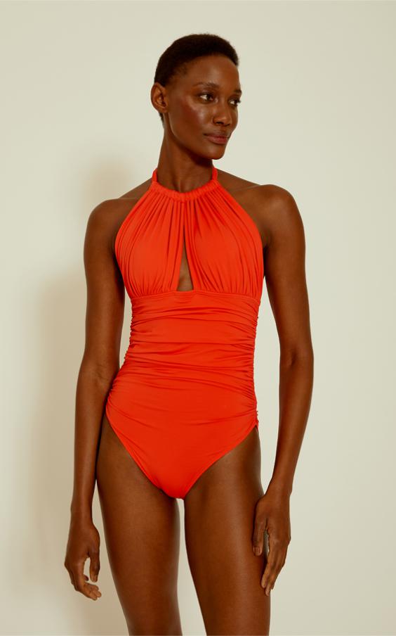 Granita Ruched Halter One Piece