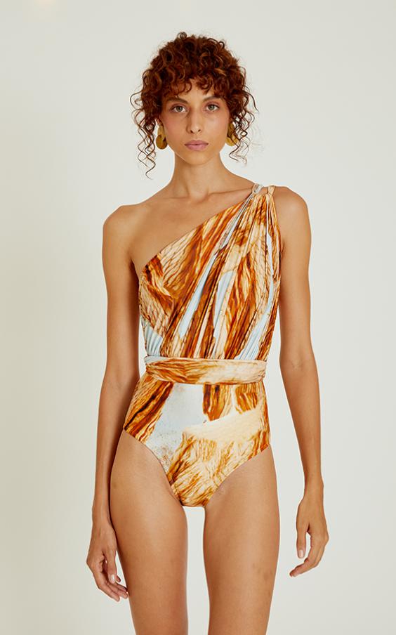 Petal Greek Shoulder One Piece